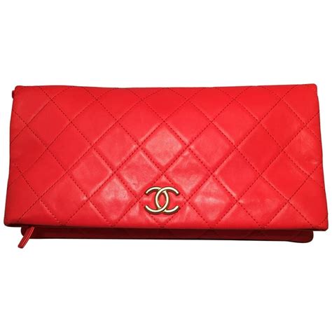 red clutch chanel|chanel clutch.